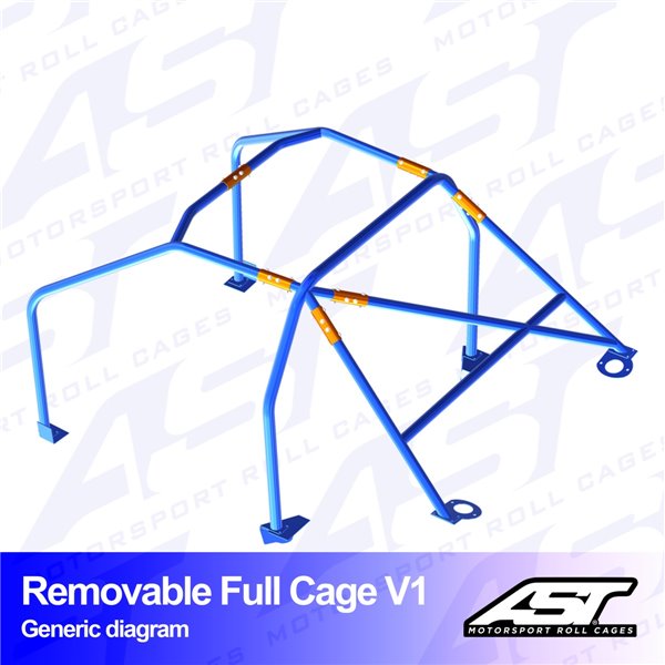 MERCEDES-BENZ 190 E (W201) 4-doors Sedan REMOVABLE FULL CAGE V1