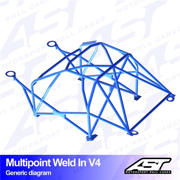 NISSAN Silvia (S13) 3-doors Hatchback MULTIPOINT WELD IN V4