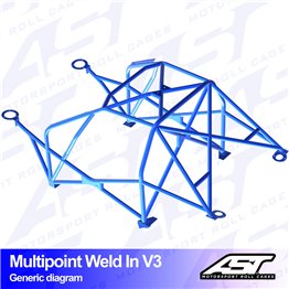 NISSAN Silvia (S15) 2-doors Coupe MULTIPOINT WELD IN V3