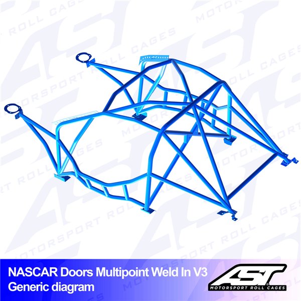NISSAN Silvia (S13) 3-doors Hatchback MULTIPOINT WELD IN V3 NASCAR-door