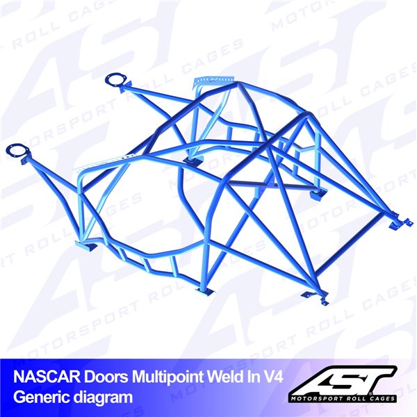 NISSAN Silvia (S14) 2-doors Coupe MULTIPOINT WELD IN V4 NASCAR-door