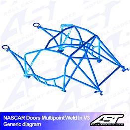 NISSAN 350Z (Z33) 3-doors Coupe MULTIPOINT WELD IN V3 NASCAR-door