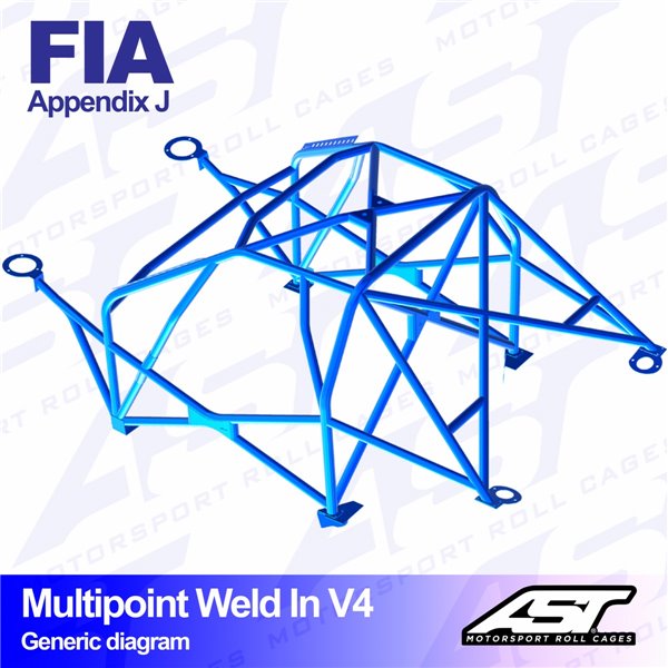 VW Polo (6N) 3-doors Hatchback MULTIPOINT WELD IN V4