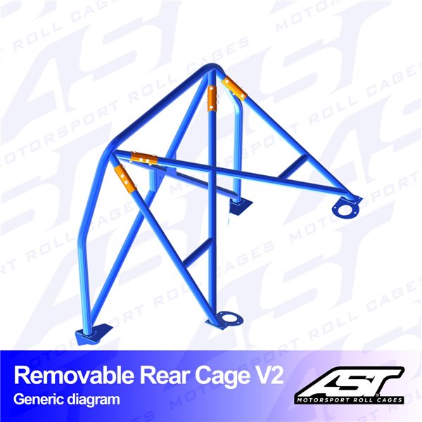 VW Scirocco (Mk3) 3-doors Hatchback REMOVABLE REAR CAGE V2