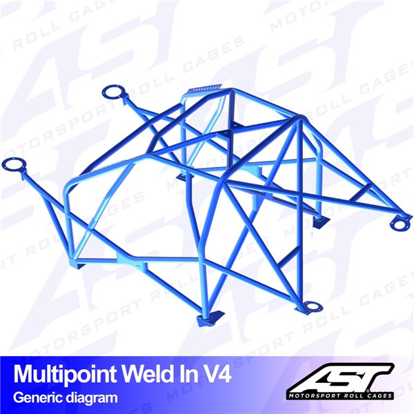 VW Scirocco (Mk3) 3-doors Hatchback MULTIPOINT WELD IN V4