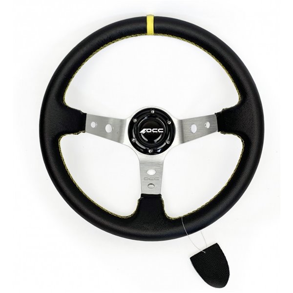VOLANTE CUERO PLATA