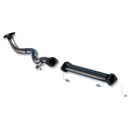 Tubo de competición  inoxidable  MITSUBISHI LANCER EVO8 2.0i 16V TURBO 03-04 MITSUBISHI LANCER EVO8 2.0i 16V TURBO 03-04 265CV 