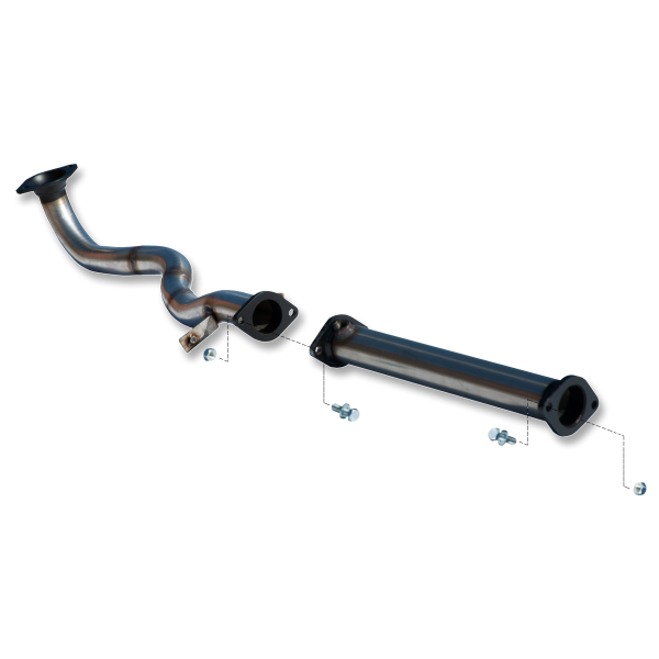 Tubo de competición  inoxidable  MITSUBISHI LANCER EVO8 2.0i 16V TURBO 03-04 MITSUBISHI LANCER EVO8 2.0i 16V TURBO 03-04 265CV 
