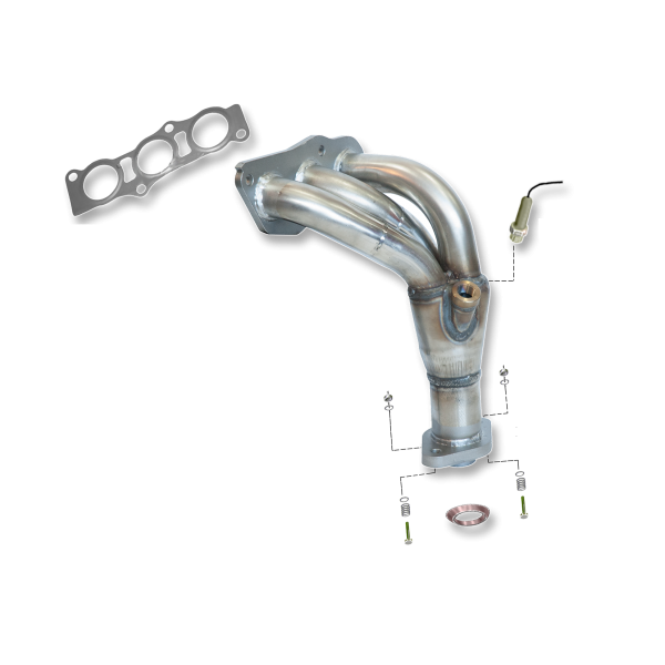 Colector de escape  inoxidable  CITROËN C1 1.0i 12v 05-08/09 CITROËN C1 1.0i 12v 05-08/09 68cv Mº384F1KR-FE