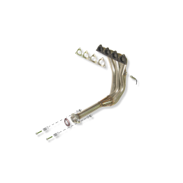 Colector de escape  inoxidable  HONDA CIVIC 1.4I 16V 01/98-12/99 HONDA CIVIC 1.4I 16V 01/98-12/99 90CV MºD14A7