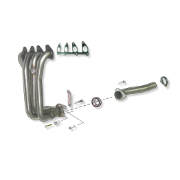 Colector de escape  inoxidable  OPEL CORSA B 1.2I 8V 93- OPEL CORSA B 1.2I 8V 93-  