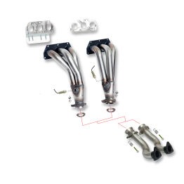 Colector de escape  inoxidable  VOLKSWAGEN GOLF IV R32 11- VOLKSWAGEN GOLF IV R32 11- 240cv 