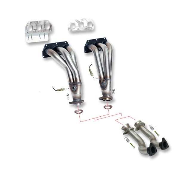 Colector de escape  inoxidable  VOLKSWAGEN GOLF IV R32 11- VOLKSWAGEN GOLF IV R32 11- 240cv 
