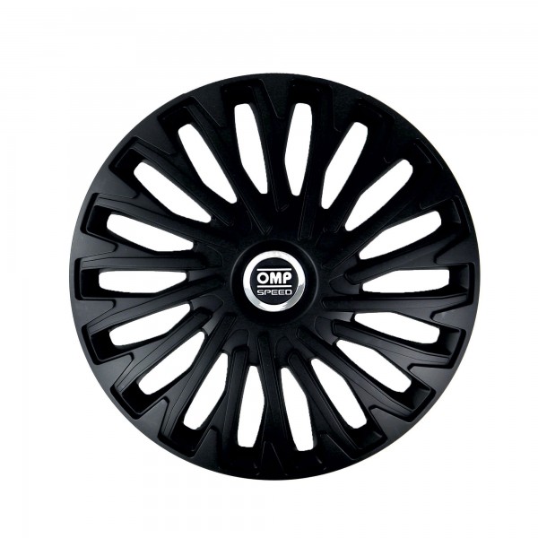SET 4 TAPACUBOS OMP SPEED MOD. STINGER NEGRO 13 PULGADAS