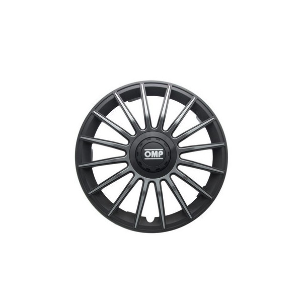 TAPACUBOS OMP 14" NEGRO/GRIS