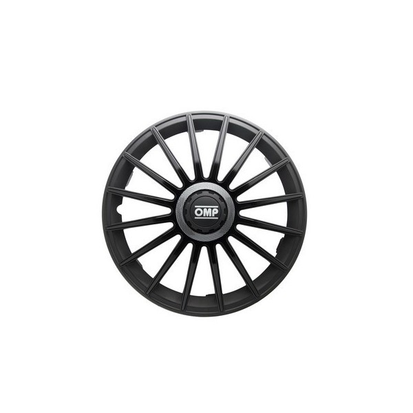 TAPACUBOS OMP 15" NEGRO/CARBON