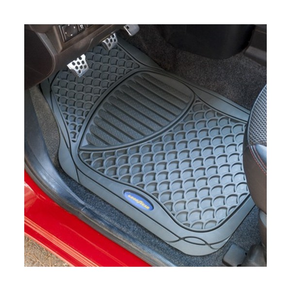 ALFOMBRA GOMA GRIS 4 PIEZAS GOODYEAR CS4