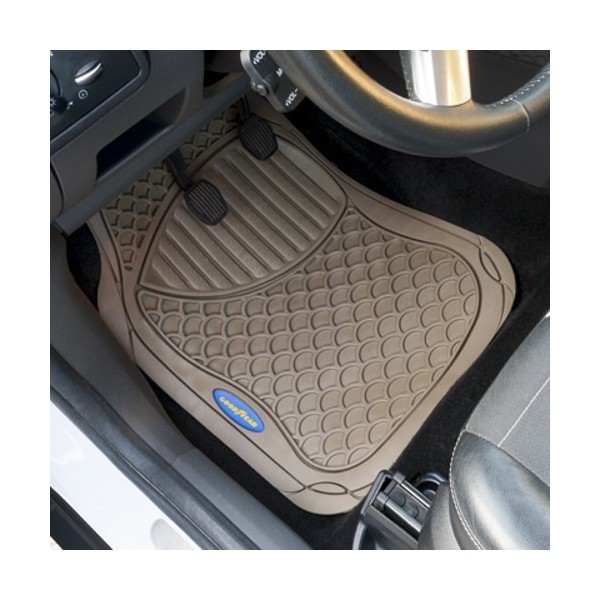 ALFOMBRA GOMA BEIGE 4 PIEZAS GOODYEAR CS4