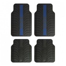 ALFOMBRA FRANJA AZUL PVC/LATEX 4 PIEZAS CS 4
