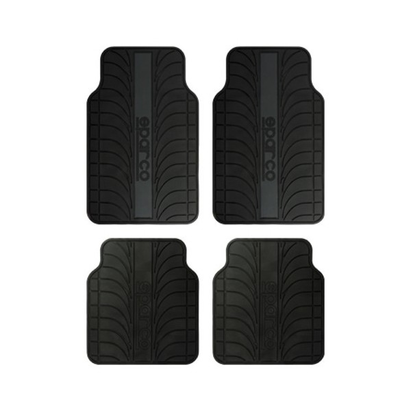 ALFOMBRA FRANJA GRIS PVC/LATEX 4 PIEZAS CS 6