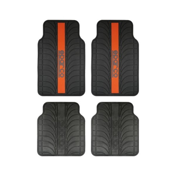 ALFOMBRA FRANJA ROJA PVC/LATEX 4 PIEZAS CS4