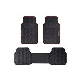 ALFOMBRA F500 NEGRO/ROJO PVC