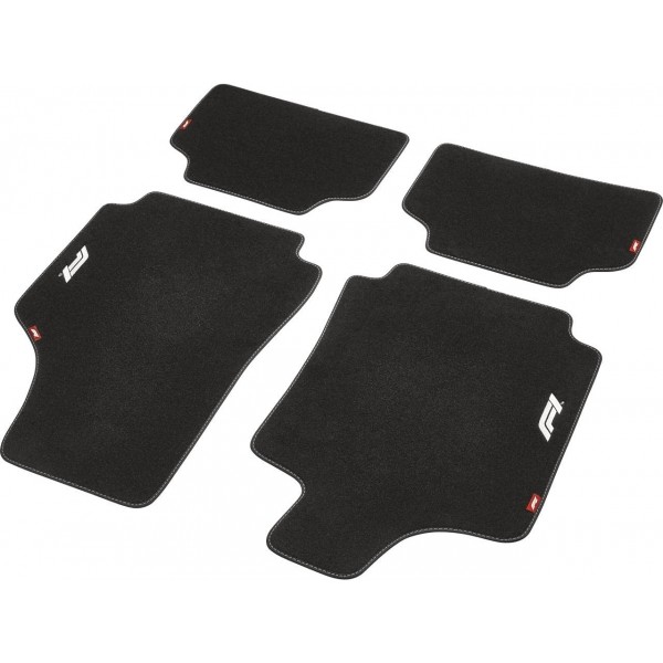 ALFOMBRA DE COCHE CM480 4TLG NEGRO/BLANCO