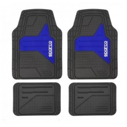 ALFOMBA F511 NEGRO/AZUL PVC