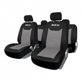 JUEGO FUNDAS BK GRIS/NEGRO SPARCO CS6