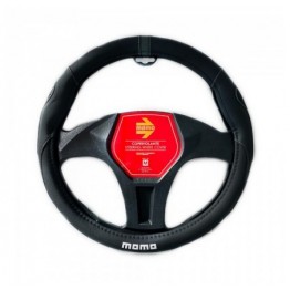 FUNDA VOLANTE MOMO SUPERGRIP UNIVERSAL NEGRO Y GRIS