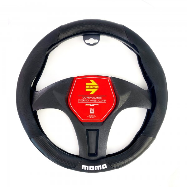 FUNDA VOLANTE MOMO TUNING UNIVERSAL COLOR NEGRO
