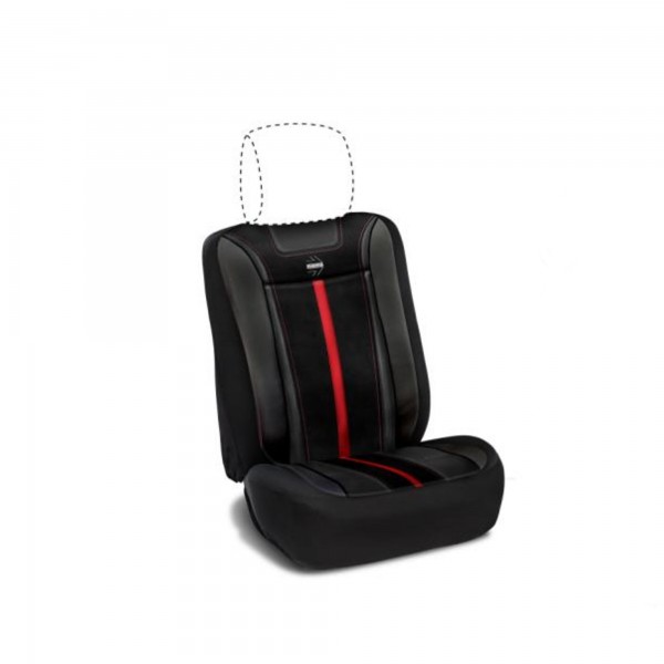 RESPALDO MOMO STRIPE NEGRO/ROJO