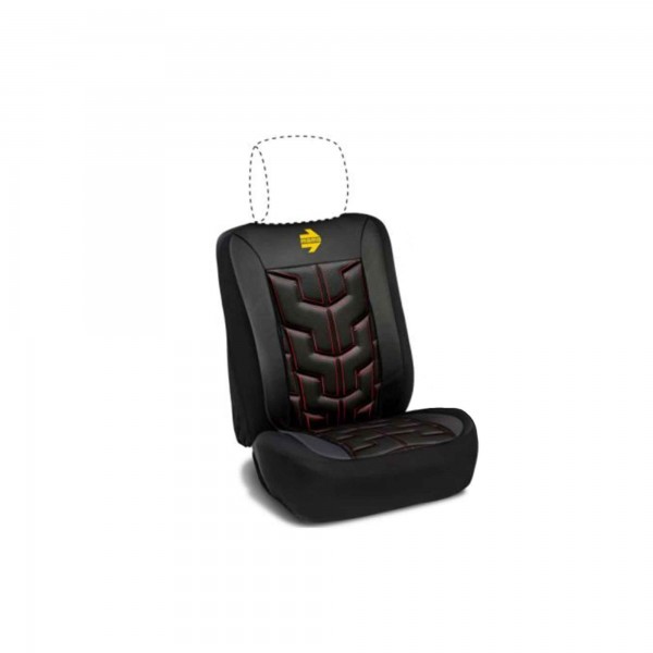 RESPALDO DE ASIENTO CARRERA NEGRO-ROJO