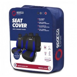 JUEGO FUNDAS STRADA NEGRO/AZUL