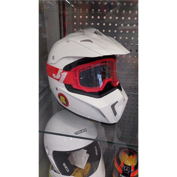 CASCO CROSS BELTENICK FIA-SNELL BLANCO