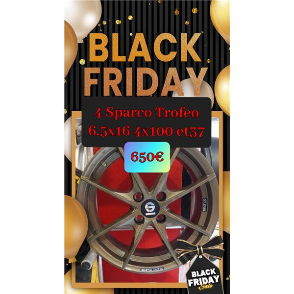 JUEGO LLANTAS SPARCO TROFEO 16