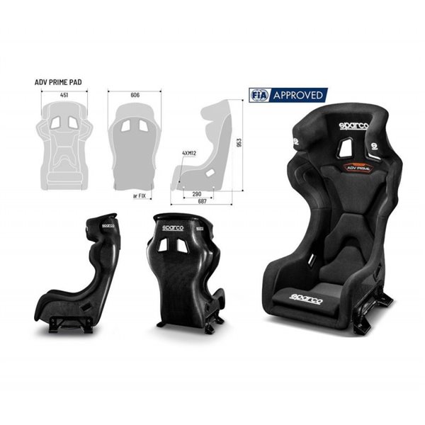 BACKET SPARCO ADV PRIME PAD