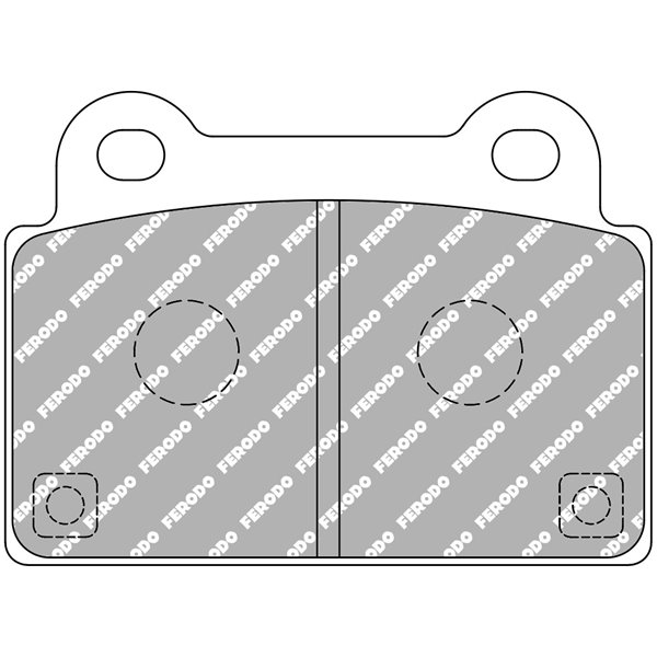  PASTILLA FERODO LANCER EVO DS2500 FCP4168H TRASERAS 