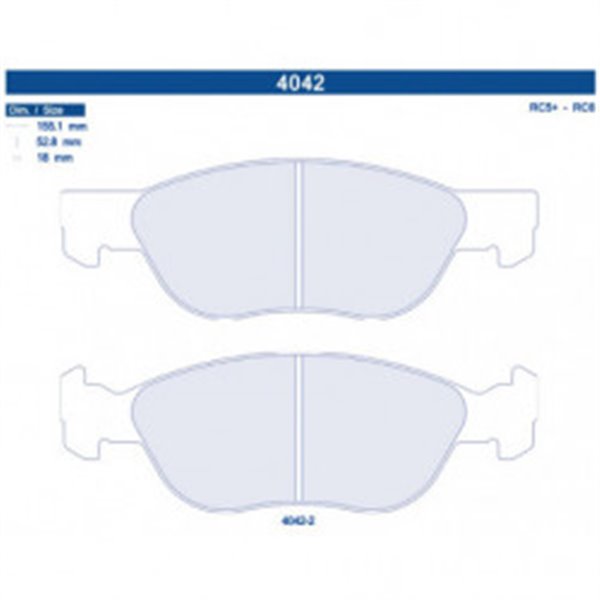 4042-2RC5 PASTILLAS CL BRAKES
