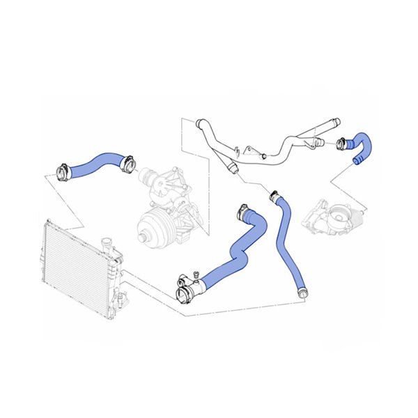 Bmw E46 330D M57 184cv con egr NO refrigerada Kit manguitos refrigeración