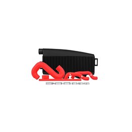 Subaru WRX/STI Performance Top-Mount Intercooler Kit, Black Intercooler, Red Silicone, 2002-2007