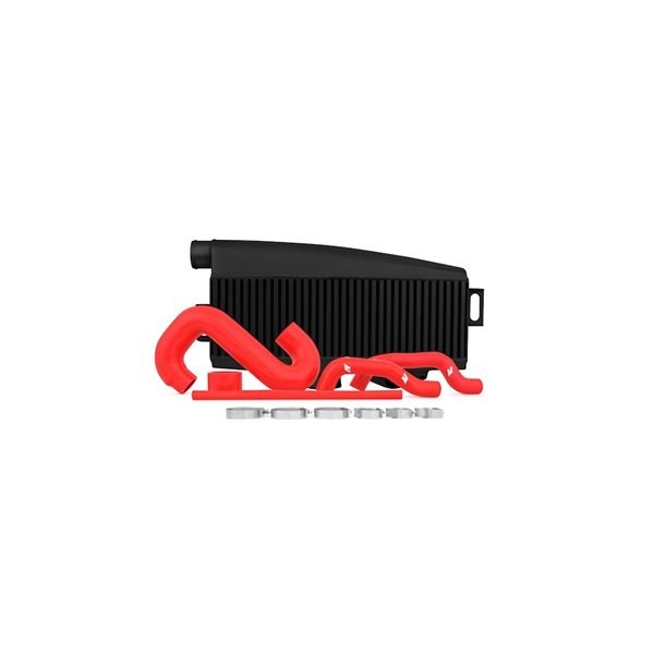 Subaru WRX/STI Performance Top-Mount Intercooler Kit, Black Intercooler, Red Silicone, 2002-2007