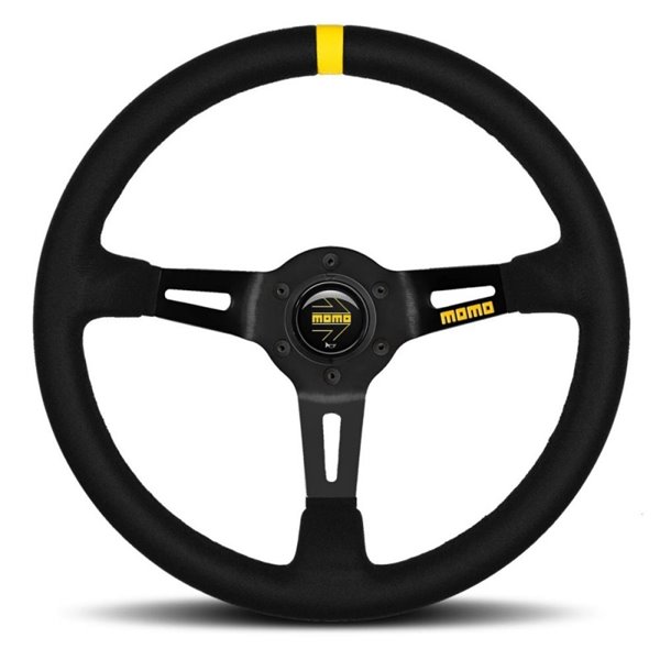 VOLANTE MOMO MOD.08 350 NEGRO SUEDE 350MM