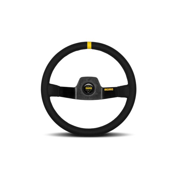 VOLANTE MOMO MOD.02 350 NEGRO PIEL VUELTA