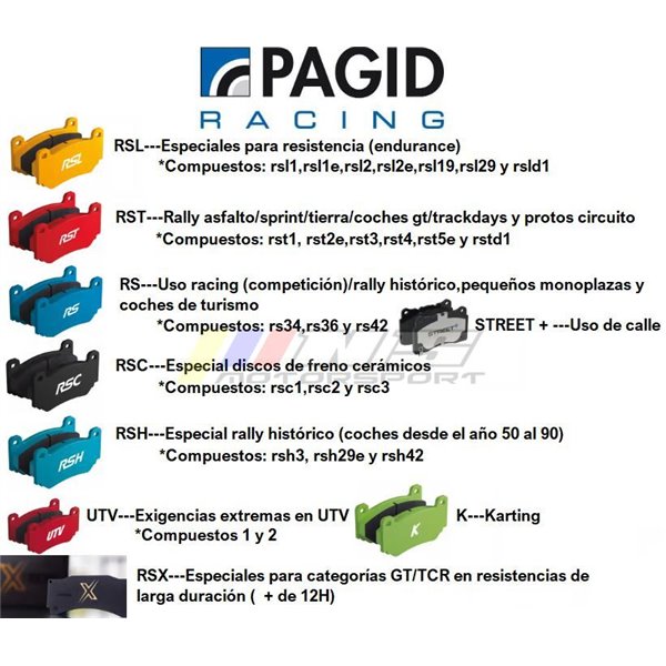 PASTILLAS DE FRENO PAGID