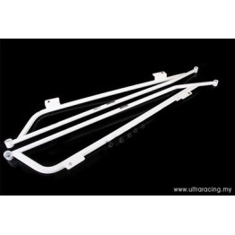 Impreza WRX/STI 01-07 UltraRacing 2x 3-Point Floor Bars