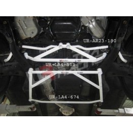 Peugeot 208 / 307 1.6T UltraRacing 2P Mid Lower Bar