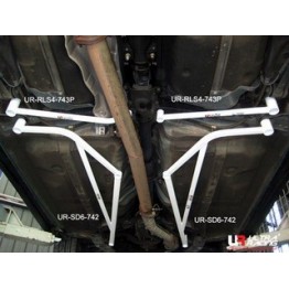 Peugeot 3008 09+ 1.6 UltraRacing 4-Point Rear Lower Brace