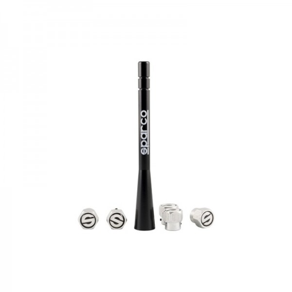 ANTENA SPARCO Y 5 VALVULAS DE ALUMINIO CS6