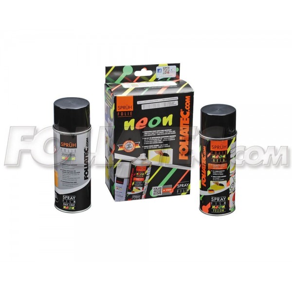 GOMA LIQUIDA NEON 2 PC. SET  AMARILLO 1 X 400 ML +  BASE COAT 1 X 400 ML